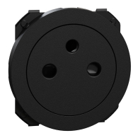 Enjoliveur seul pour prise affleurante Odace nan Noir onyx - Schneider Electric - S949050