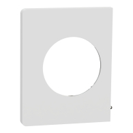 Plaque de finition Odace Architecte latérale effet Céramique Blanc - Schneider Electric - S951800