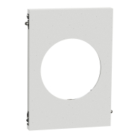 Plaque de finition Odace Architecte centrale effet Béton - Schneider Electric - S955801