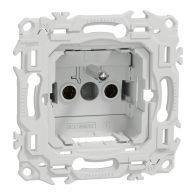 Prise Odace 2P+T affleurante bornes automatiques sans enjoliveur - Schneider Electric - S980052