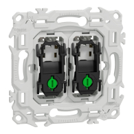 Double va-et-vient ou poussoir 10AX Odace sans enjoliveur - Schneider Electric - S980214