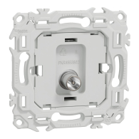 Prise TV simple mâle sortie coaxiale Odace sans enjoliveur - Schneider Electric - S980445