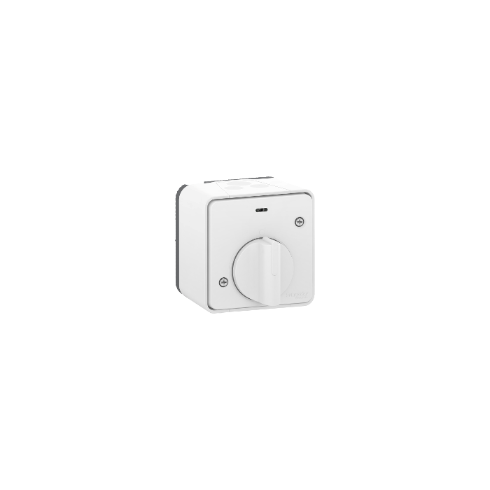 Mureva Styl - Interrupteur temporisé LED - saillie - IP55 - IK08 - blanc -  MUR39067 - Schneider Electric