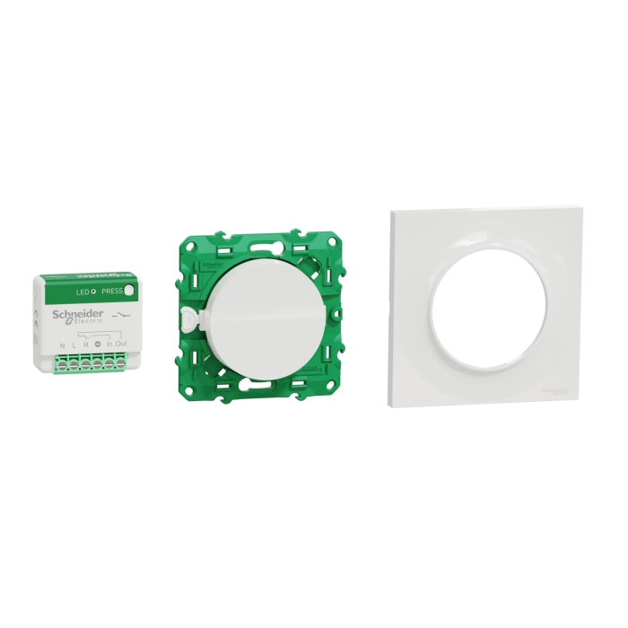 Kit Odace SFSP actionneur micro + Interrupteur + plaque style
