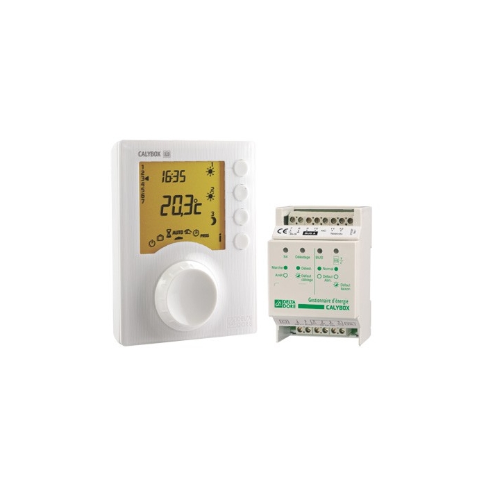 Thermostat programmable filaire simple d'utilisation - Delta Dore