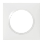 Plaque carrée dooxie 1 poste finition blanc - 600801