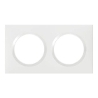 Plaque carrée dooxie 2 postes finition blanc - 600802