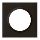 Plaque carrée dooxie 1 poste finition noir velours - 600891