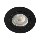 Spot LED encastrable à équiper GU10 noir