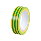 Lot de 10 Rubans isolants Eur'ohm Vert/Jaune 15mm x 10m  - 72001