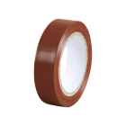 Lot de 10 Rubans isolants Eur'ohm Brun 15mm x 10m - 72004