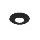 Collerette ronde noire interchangeable pour MiniRay CLAREO 5W/8W RT2020 ADVANCE 