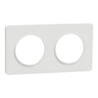 Odace Touch, plaque Blanc 2 postes horiz. ou vert. entraxe 71mm - S520804