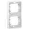 Mureva Styl - Cadre 2 postes vertical - encastré - IP55 - IK08 - blanc - MUR39151