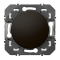 Poussoir simple dooxie 6A 250V~ finition noir - 600204 - LEGRAND