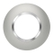 Plaque ronde dooxie 1 poste finition effet aluminium bague effet chrome- 600975