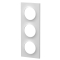 Plaque Odace Styl 3 postes blanches - Schneider Odace - S520706