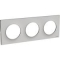 Odace Styl plaque Sable 3 postes horizontaux ou verticaux entraxe 71mm - S520706B1