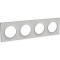 Odace Styl plaque Sable 4 postes horizontaux ou verticaux entraxe 71mm - S520708B1