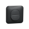 Ovalis - bouton poussoir à fermeture -10A - avec griffes Avec plaque -Anthracite  - S465206
