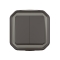 Commande double interrupteur ou poussoir Plexo complet saillie anthracite - 069775L