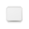 Poussoir NO lumineux Plexo composable blanc - 069632L