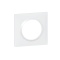 Lot de 100 plaques carrées dooxie 1 poste finition blanc - 600941