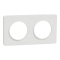 Odace Touch, plaque Blanc 2 postes horiz. ou vert. entraxe 71mm - S520804