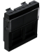 Support RJ45 - 2 modules - noir mat