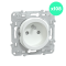 Lot de 108 2P+T prises à puits Ovalis - 16A - Blanc - sans emballage unitaire - Schneider Electric - S320059P