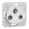 Odace - Prise TV/FM/SAT - blanc - S520461 - Schneider Electric