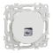 Prise RJ45 Cat6 STP grade Odace 2TV min à grade 3TV Blanc craie - Schneider Electric - S920476