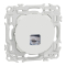 Prise RJ45 - Cat6A STP grade Odace 3TV Blanc craie - Schneider Electric - S920477