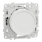 Variateur de lumière universel Odace 2 ou 3 fils - rotatif Blanc craie - Schneider Electric - S920519