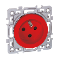 SQUARE Prise 2P+T rouge détrompée Eur'ohm - 60262