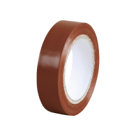 Lot de 10 Rubans isolants Eur'ohm Brun 15mm x 10m - 72004