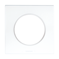 SQUARE Plaque d'habillage 1 poste blanc Eur'ohm - 60265
