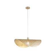 Luminaire suspendu RHEI-TARA Doré 1XE27 - Luce Ambiente Design 