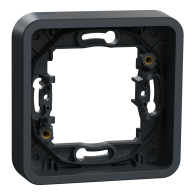 Mureva Styl - Cadre 1 poste - encastré - IP55 - IK08 - gris - Schneider Electric - MUR34107
