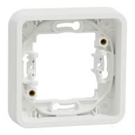 Mureva Styl - Cadre 1 poste - encastré - IP55 - IK08 - blanc - MUR39107