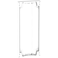 Rehausse pour coffret électrique Resi9 4 rangées 13 modules - Schneider Electric - R9H10761
