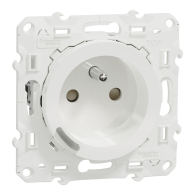 Wiser Odace - Prise 2P+T connectée - 16A - zigbee
