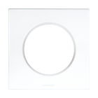 SQUARE Plaque d'habillage 1 poste blanc Eur'ohm - 60265