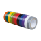 Lot de 10 Rubans isolants Eur'ohm couleurs panachées 15mm x 10m - 72010